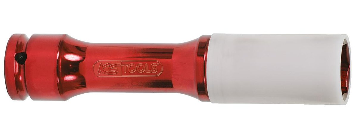 KS Tools Siła  515.2042 1/2 cala aluminiowe obręcze kół firmy klucz nasadowy, wyjątkowo długie, 21 MM 515.2042