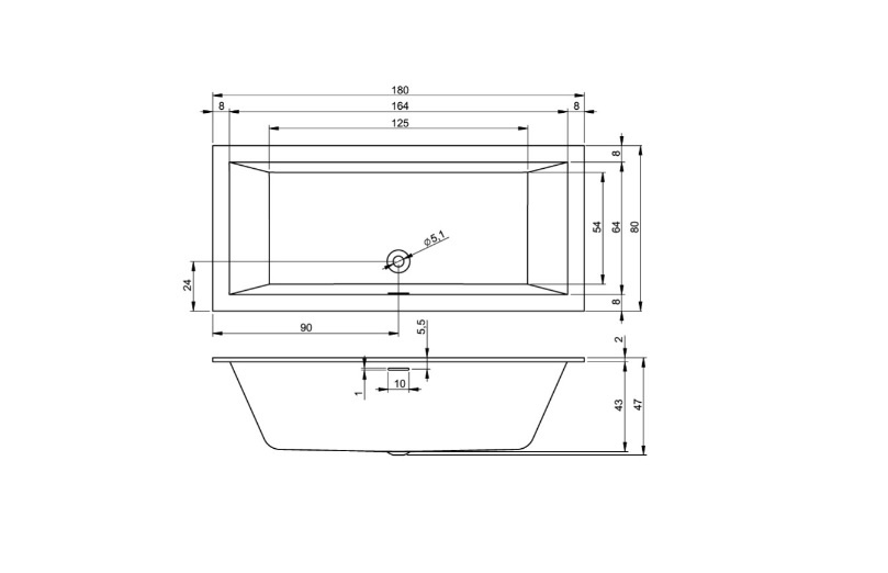 Riho Rethink Cubic Plug&Play Wanna prostokątna narożna 180x80 cm prawa z Riho Fall biała B106022005