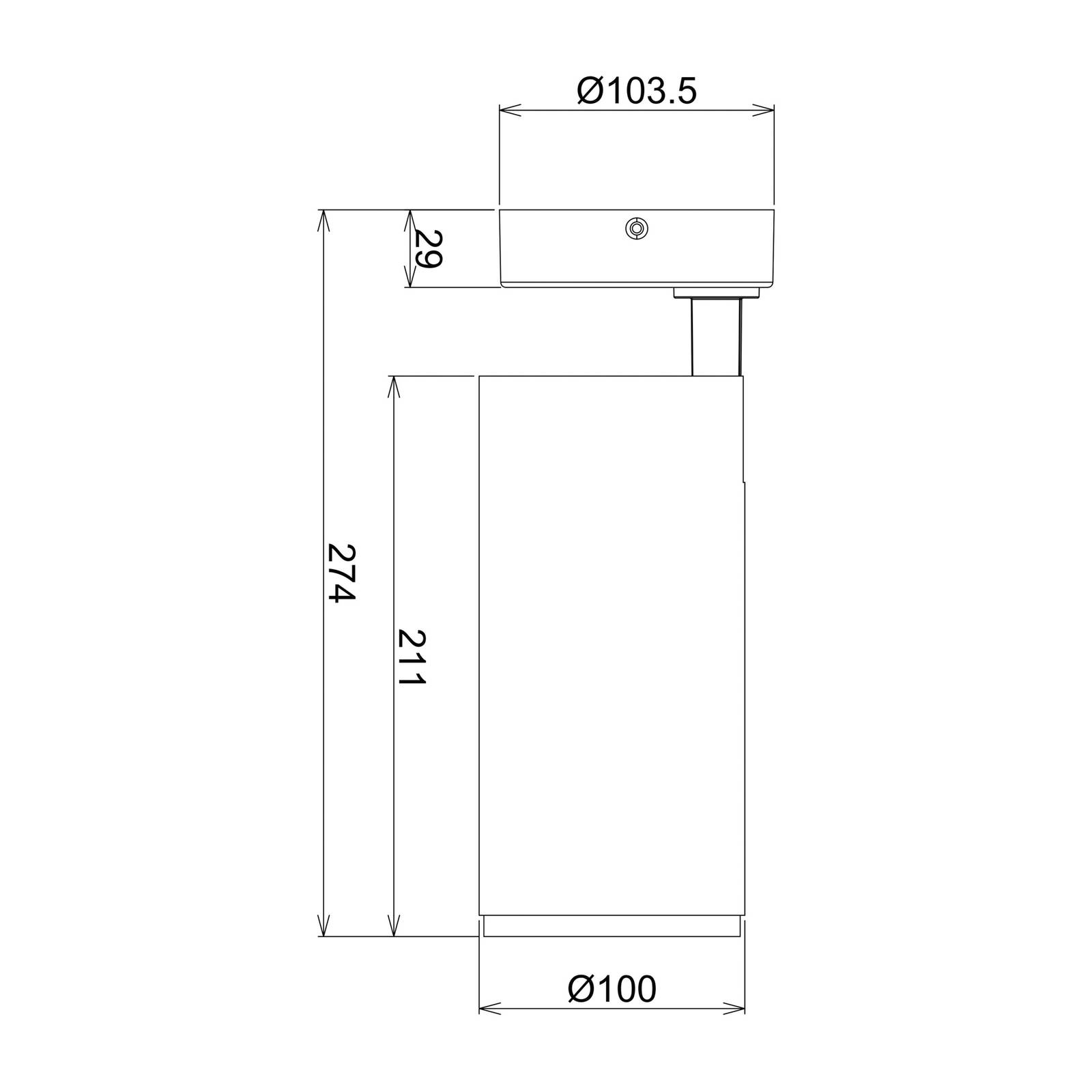 Deko-Light Reflektor sufitowy LED Lucea z dystansem 30W biały