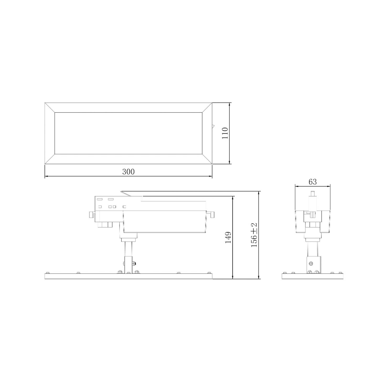 Deko-Light Panel LED TRACK LIGHT, biały, 3-fazowy, 4000 K, wł
