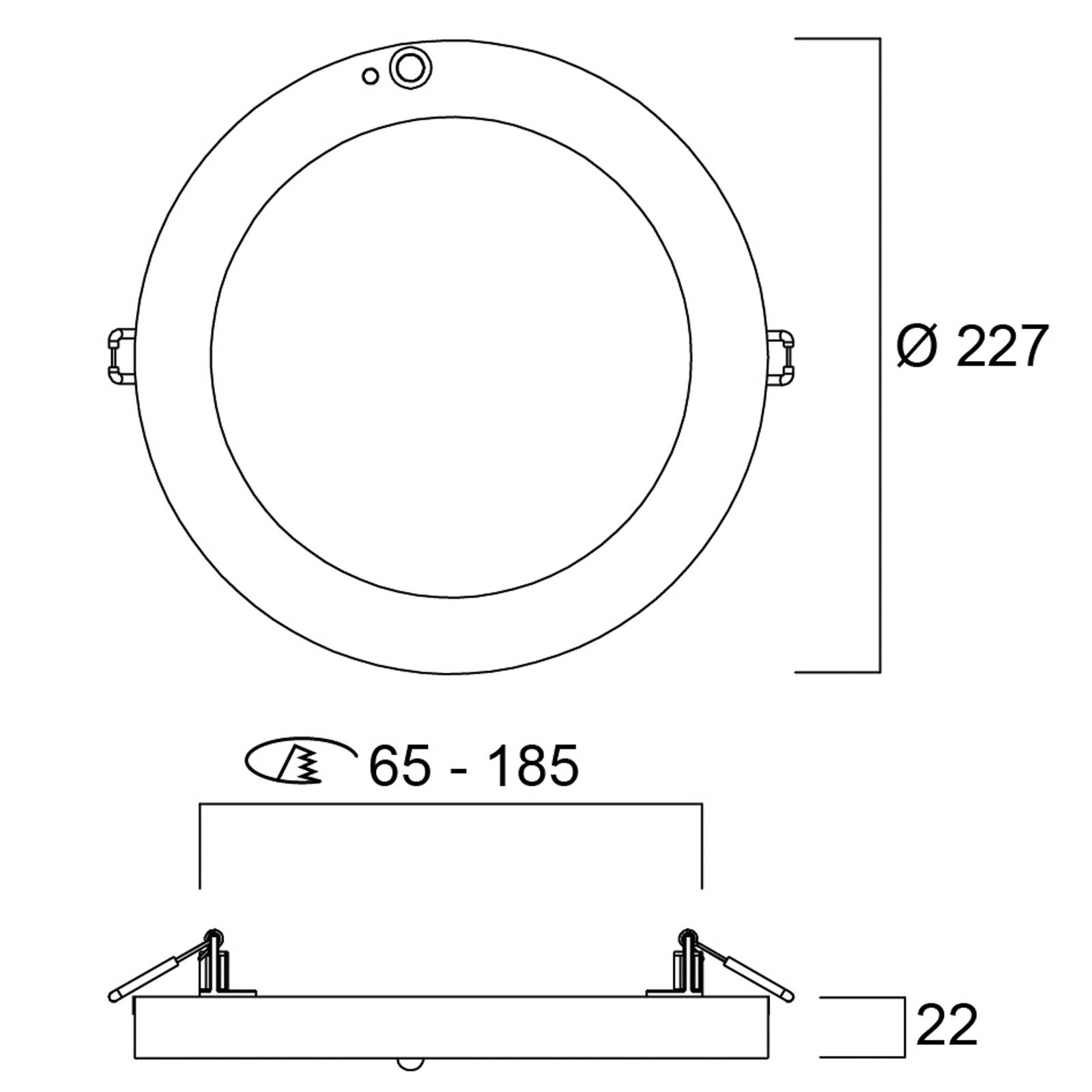 Sylvania Start 5in1 downlight LED PIR
