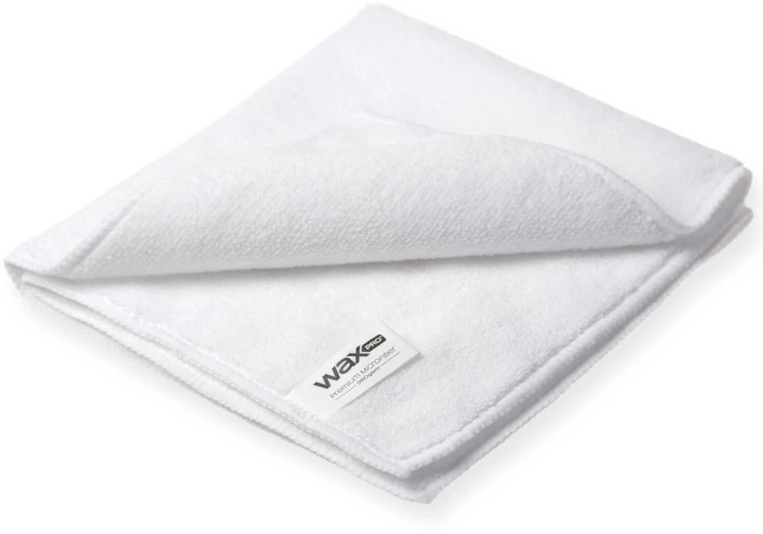 WaxPRO Premium Microfiber White - Wielozadaniowa Mikrofibra 360gsm 40x40cm