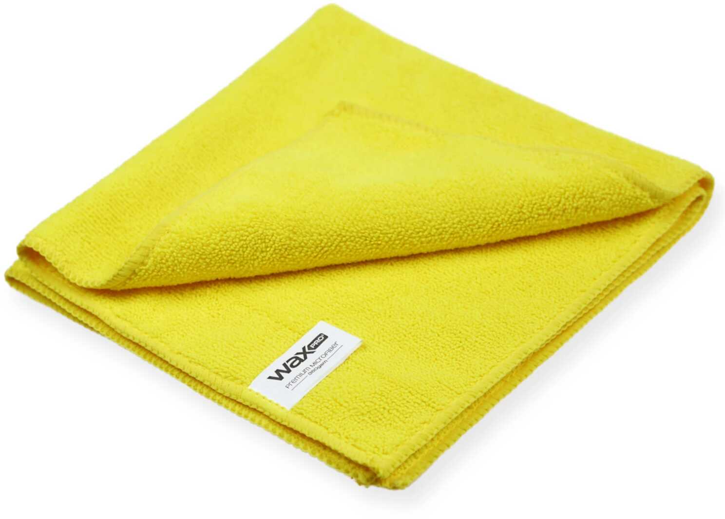 WaxPRO Premium Microfiber Yellow - Wielozadaniowa Mikrofibra 360gsm 40x40cm