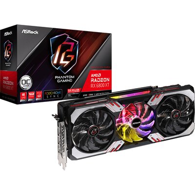 Asrock Radeon RX 6800 XT Phantom Gam 16GB OC RX6800XT PG 16GO