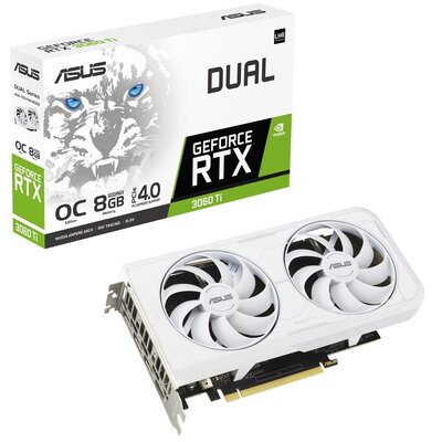 ASUS GeForce RTX 3060 Ti DUAL 8GB OC WHITE GDDR6X