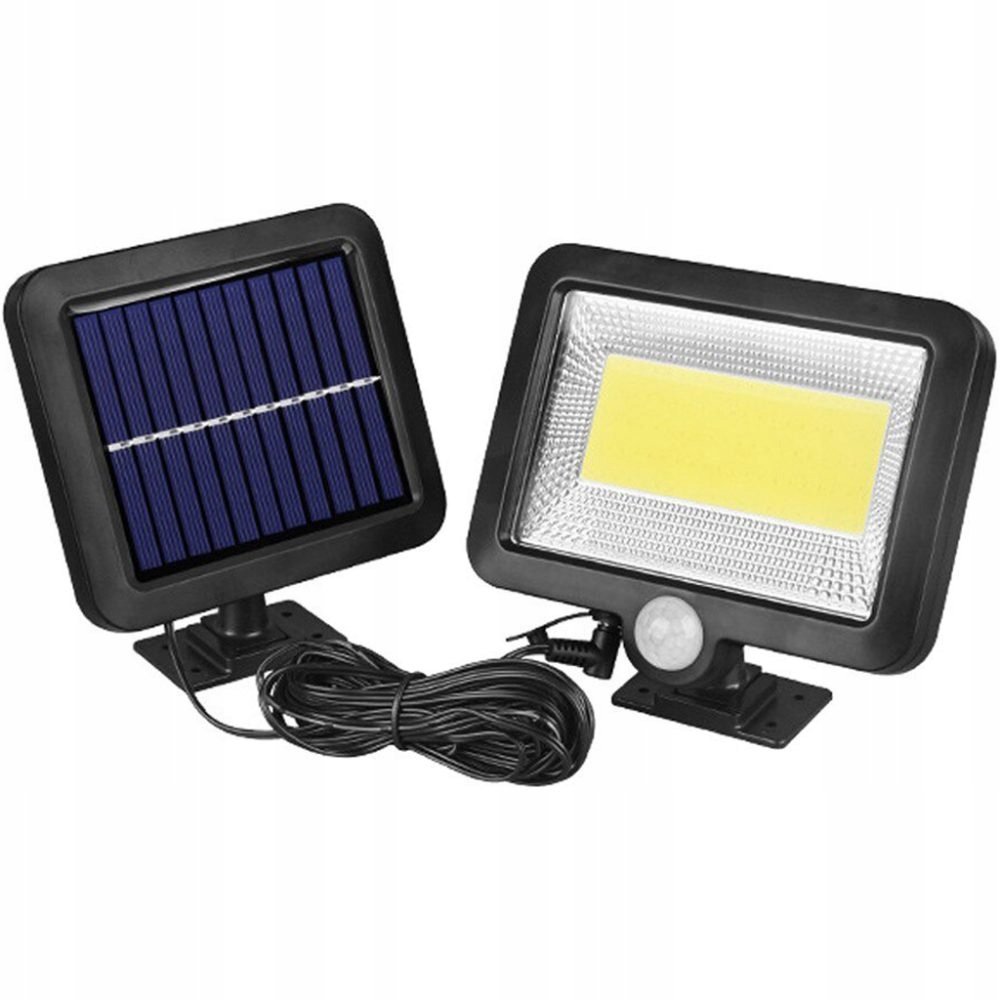 Lampa Solarna Czujnik Ruchu Osobny Panel 100 Led Bg-1828A