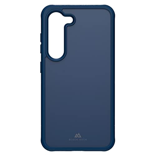 Black Rock - Wytrzymałe etui przezroczyste pasujące do Samsung Galaxy S23 5G I etui na telefon komórkowy, osłona, odporne na uderzenia, zarysowania, etui ochronne (ciemnoniebieskie)