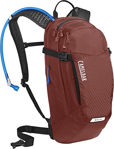 CAMELBAK Unisex Adult M.U.L.E plecak na napoje, 12 l, zbiornik 3 l, butelka na wodę, wypalona cegła/czarny, 300 oz