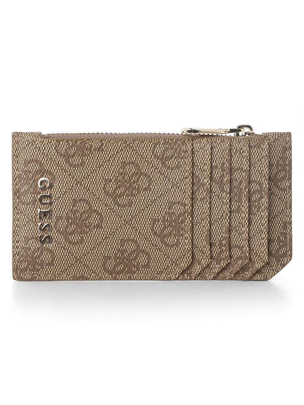 GUESS - Damskie etui na karty, beżowy|brązowy