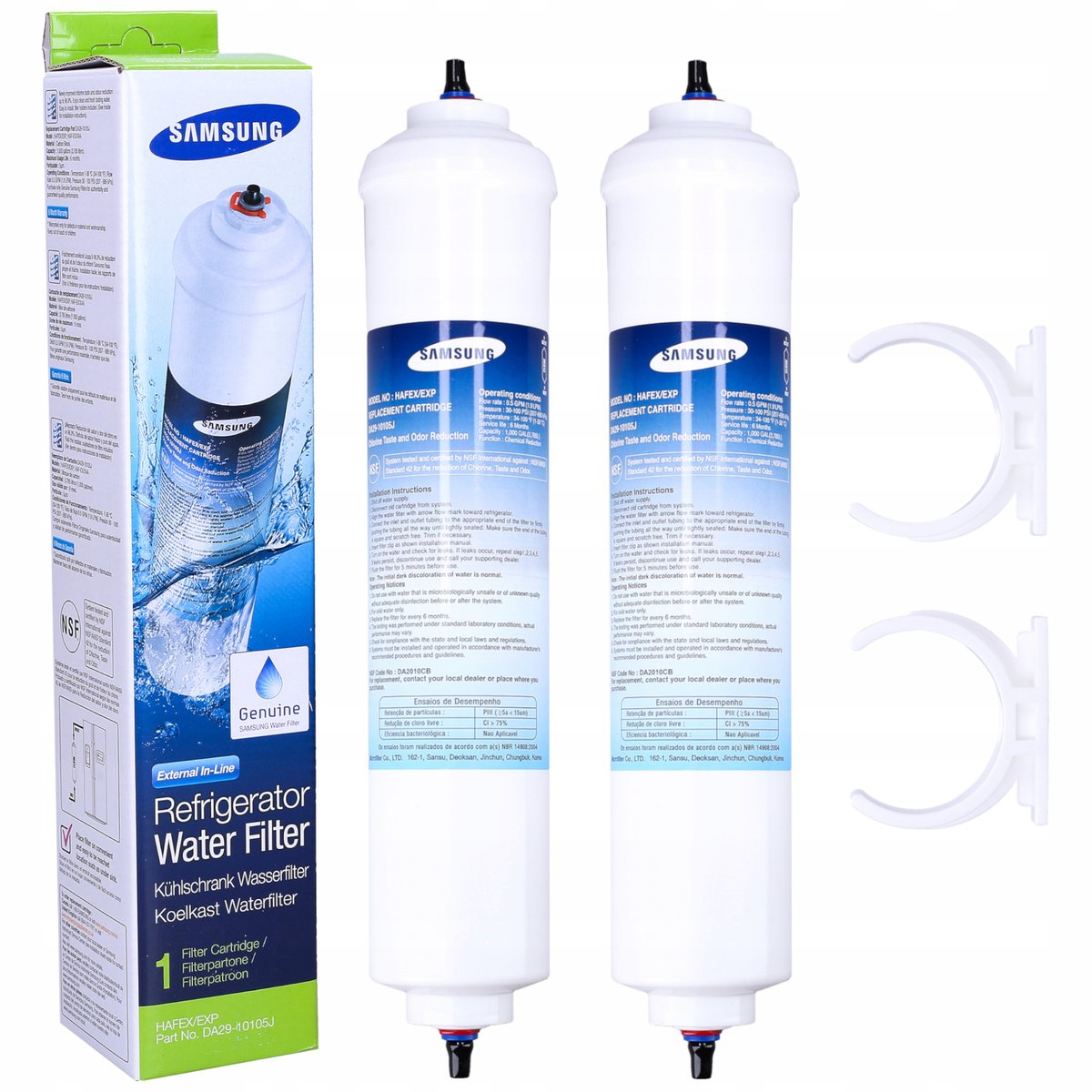 2x Filtr do lodówki Samsung DA29-10105J oryginał