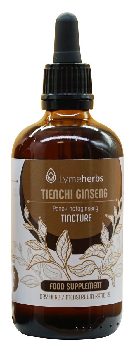 Lymeherbs, Żeń-szeń Tienchi nalewka 1:5, 100ml