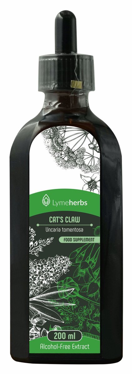 Lymeherbs, Koci pazur (Cat's claw) nalewka bezalkoholowa, 200ml