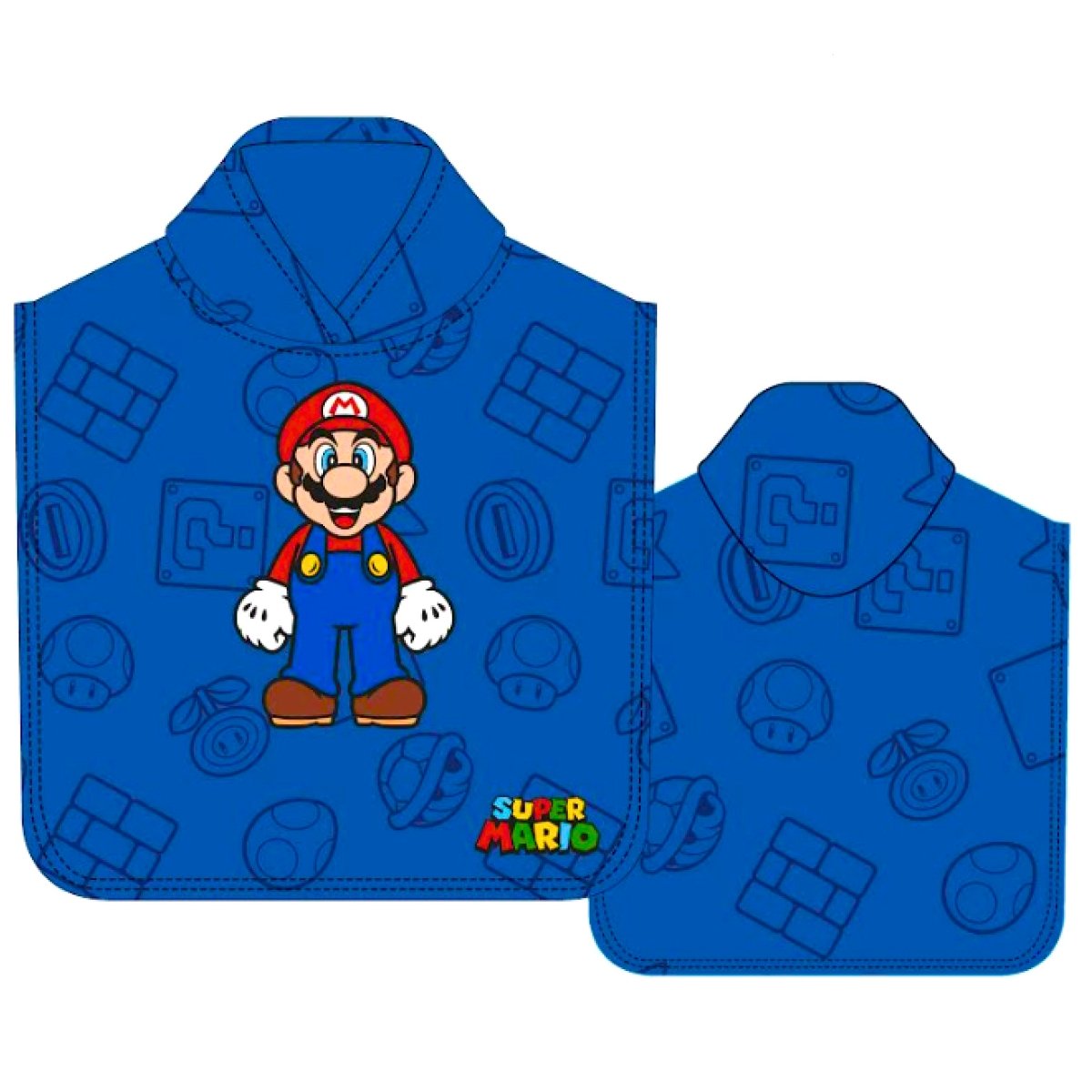 RĘCZNIK PONCHO SUPER MARIO Poliester