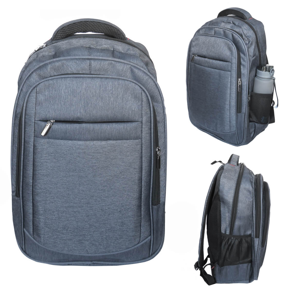 Plecak 3-komorowy szkolny młodzieżowy jasno szary Youtrendy, 29,5 l