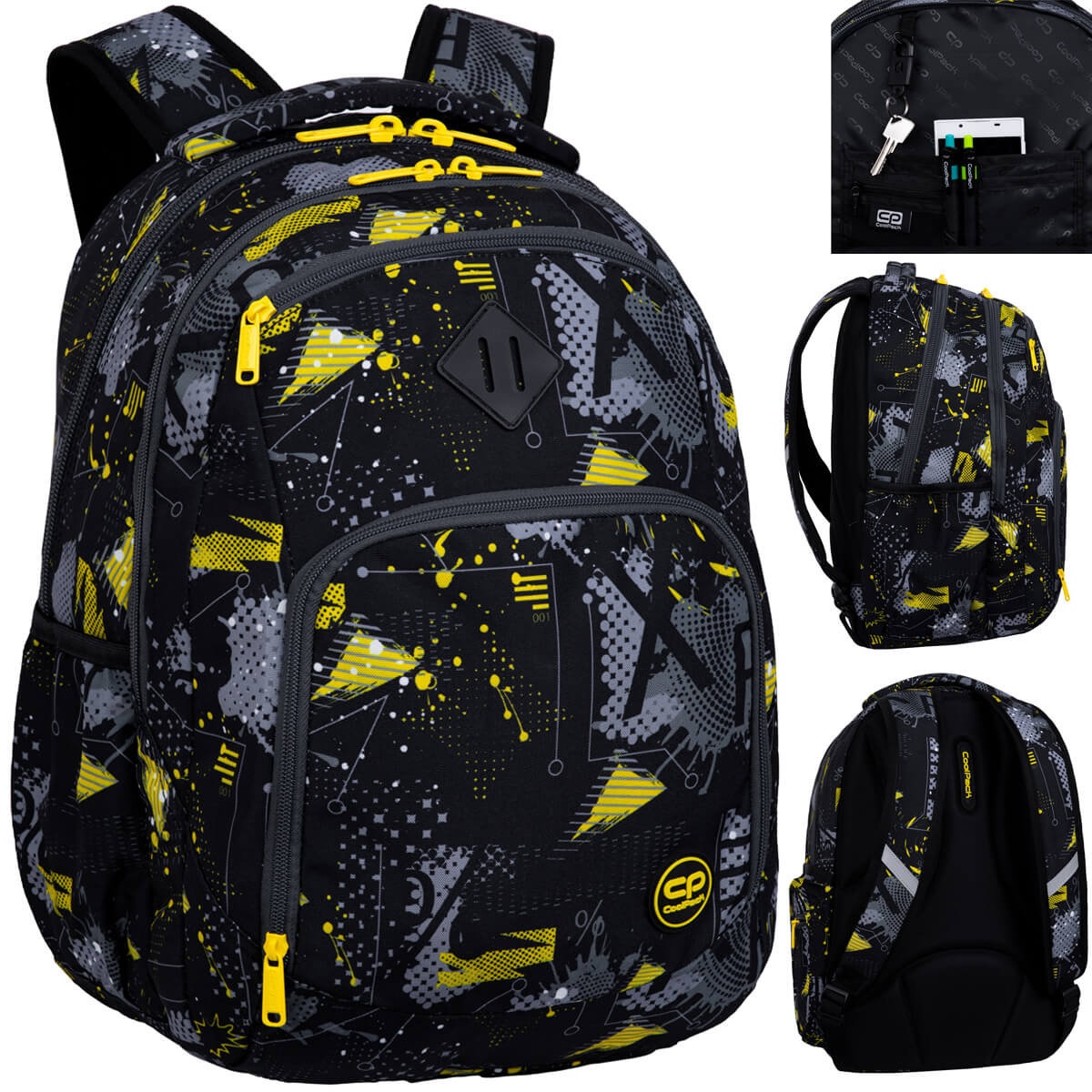 Dwukomorowy plecak szkolny CoolPack Break 30L XRAY