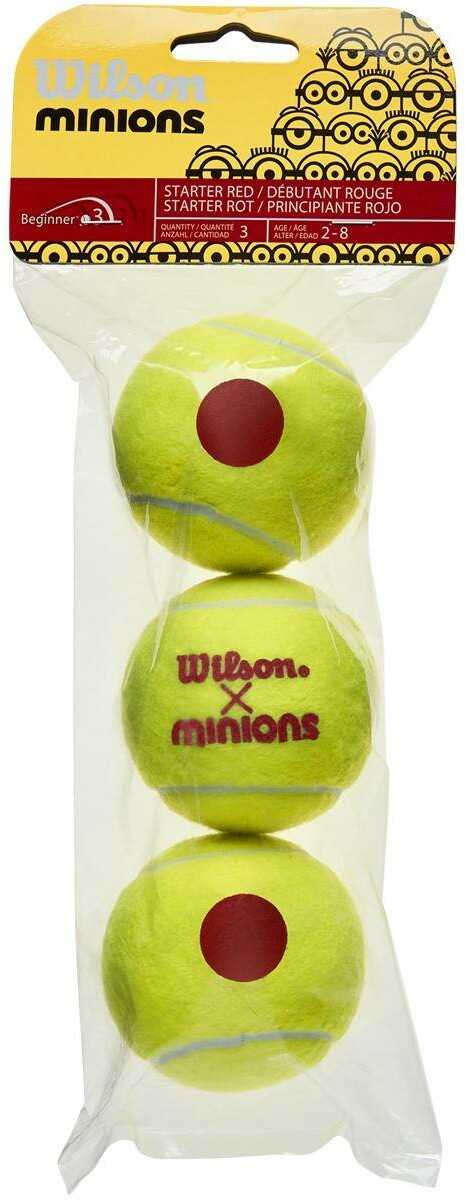 Piłki do tenisa ziemnego Wilson Minions Stage 3 tball yellow WR8202701001 3szt
