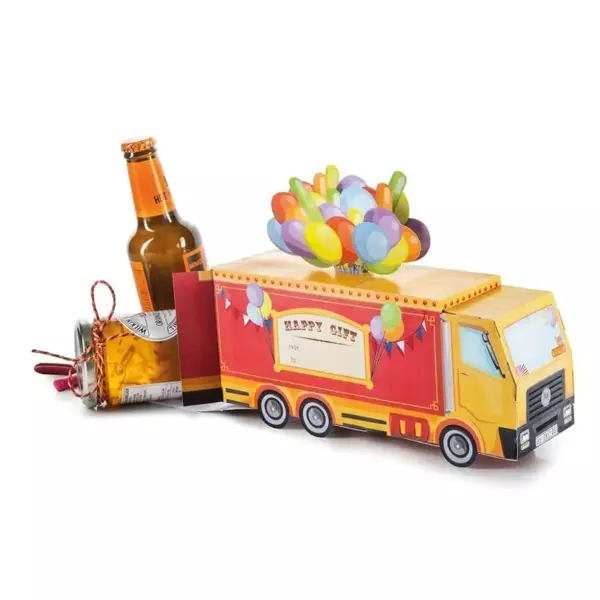 Składane pudełko prezentowe - Circus Truck - Donkey