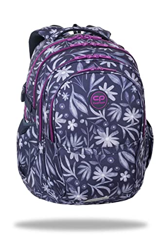 Coolpack Factor Plecak szkolny Unisex - Dla dzieci i młodzieży, Shy Flower, 46 x 32 x 17 cm, designerski