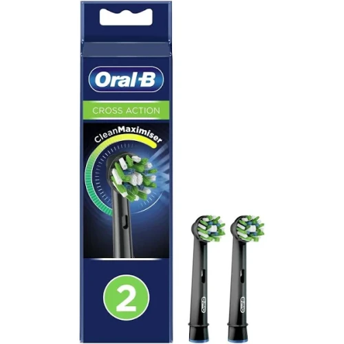 Braun Końcówki Oral-B EB50 Cross Action Clean Maximiser Czarne 2szt.