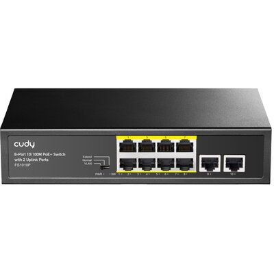 Cudy 10p FS1010P (8x10/100Mbit PoE+, 2x100Mbit)