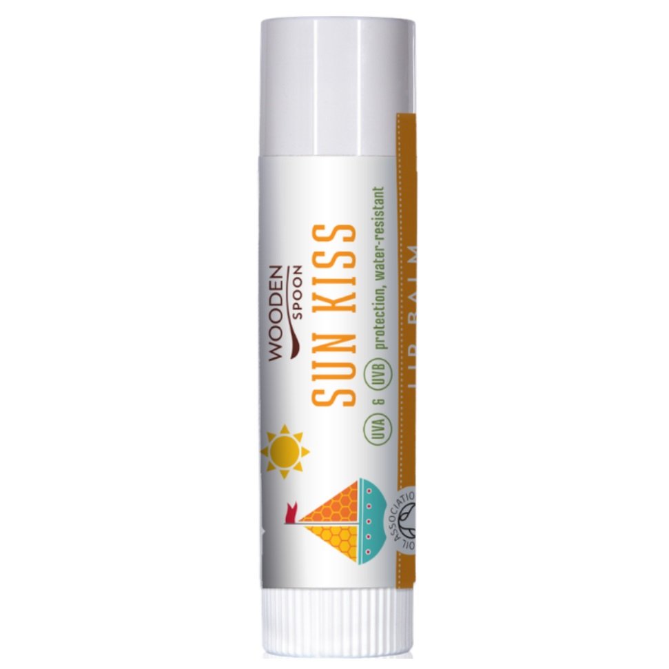 Wooden Spoon Organiczny Balsam do ust Sun Kiss z ochroną UV 4.3 ml