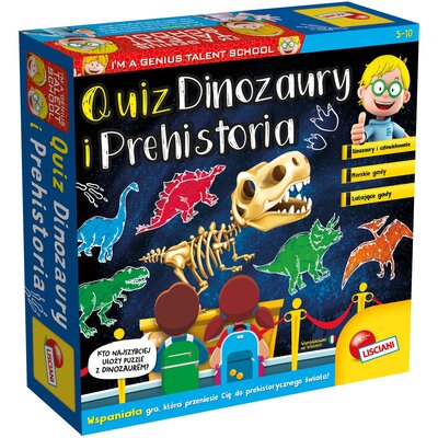 Lisciani Giochi Lisciani, Mały Geniusz, Quiz - Dinozaury I Człowiek Pierwotny