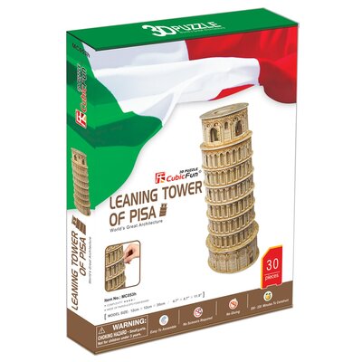 Cubicfun Puzzle 3D 30 el Krzywa Wieża w Pizie Zestaw XL MC053h