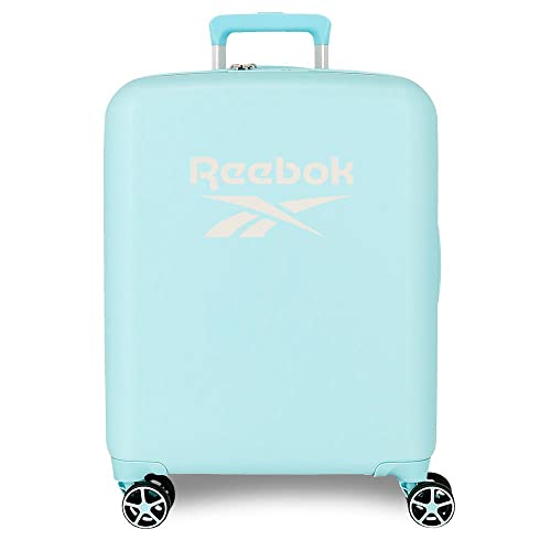 Reebok Roxbury Walizka kabiny Turkusowy 40x55x20 cms Twarde mocowanie ABS Wbudowany 38,4l 2 kg 4 koła Podwójne Bagaż Ręczny, niebieski, Talla única, Walizka kabinowa