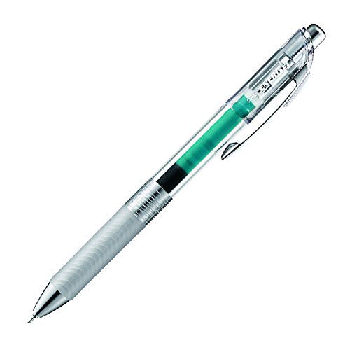 Pentel Energel Pure BLN75TL-S3X żelowy długopis atramentowy, turkusowy, grubość linii 0,25 mm, końcówka igły, mechanizm naciskowy, do wielokrotnego napełniania