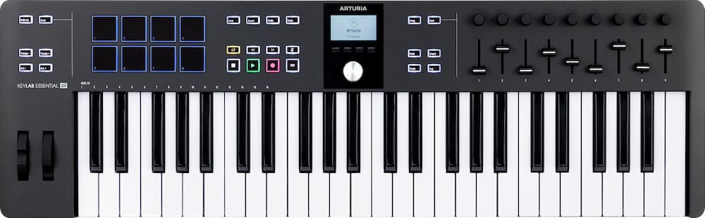 ‌ARTURIA KeyLAB Essential 49 3 Black ♦ NATYCHMIASTOWA WYSYŁKA ♦ 30 DNI NA ZWROT ♦ GWARANCJA DOOR-TO-DOOR