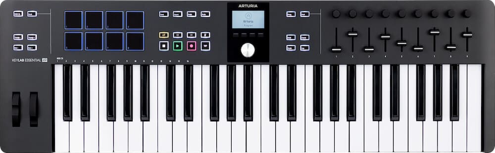 ‌ARTURIA KeyLAB Essential 49 3 Black ♦ NATYCHMIASTOWA WYSYŁKA ♦ 30 DNI NA ZWROT ♦ GWARANCJA DOOR-TO-DOOR