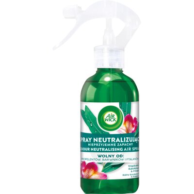 Air Wick Odświeżacz Spray neutralizujący nieprzyjemne zapachy tropikalny Eukaliptus & Frezja 237 ml