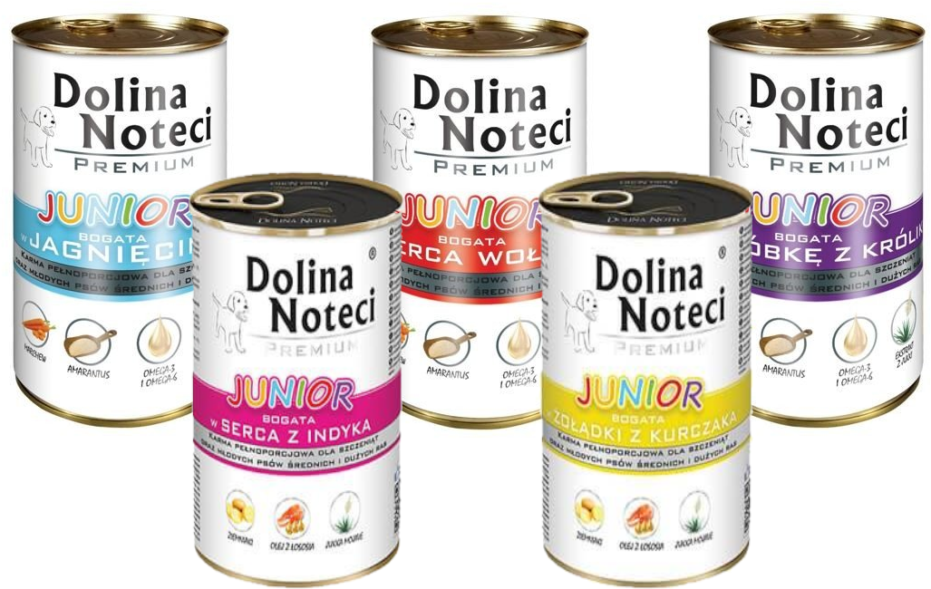Dolina Noteci PREMIUM Junior mix 5 smaków 10x400g