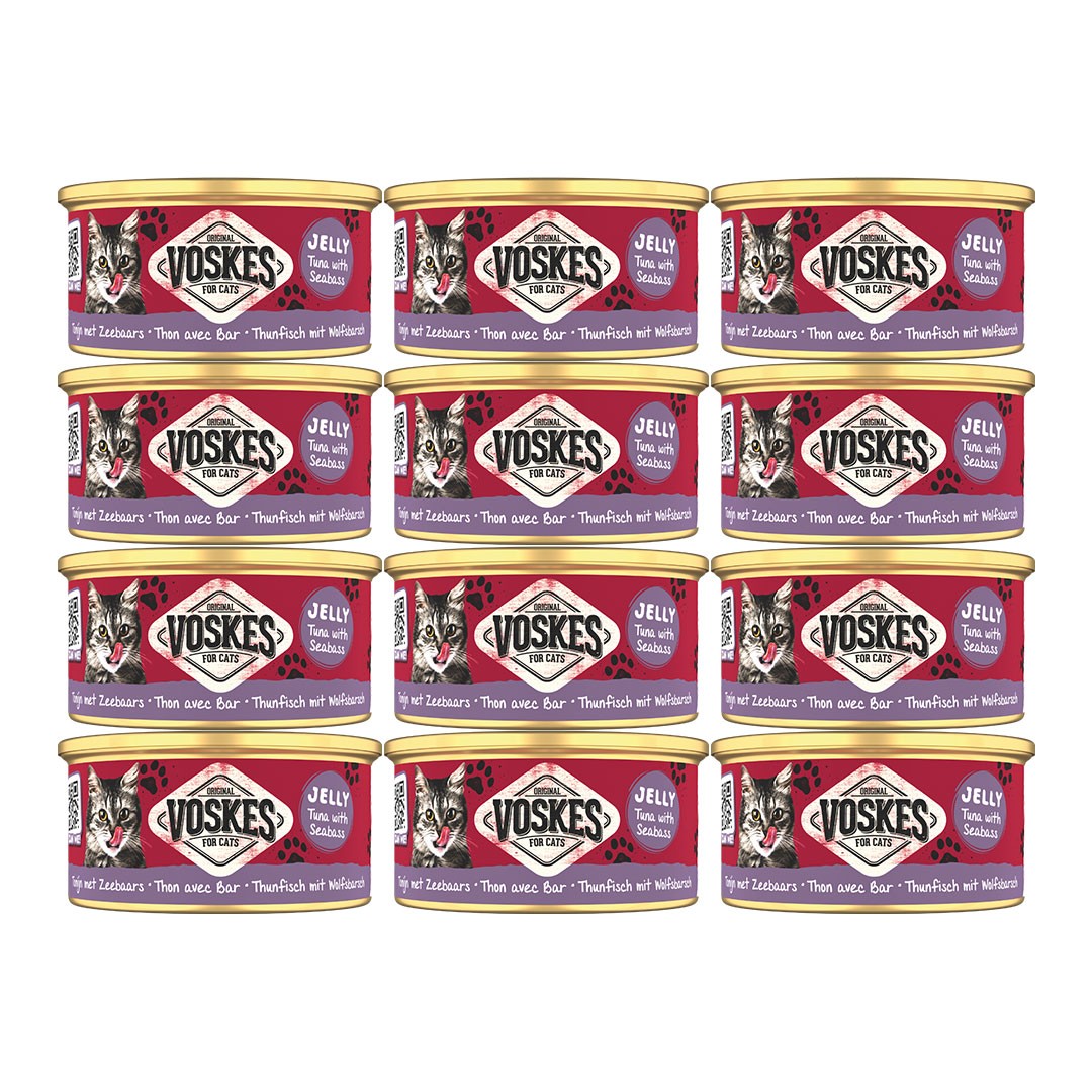 Voskes Tuńczyk z Okoniem Morskim w Galaretce mokra karma dla kota waga 12x85 g