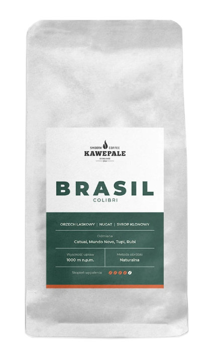 Kawa ziarnista KawePale Brasil Colibri Santos 1kg