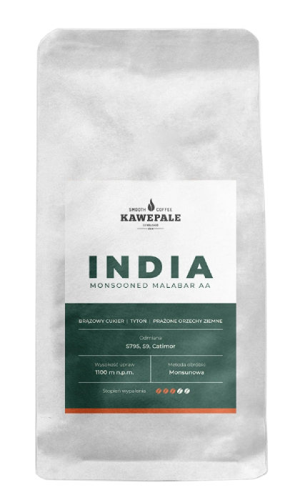 Kawa ziarnista KawePale India Monsooned Malabar 1kg