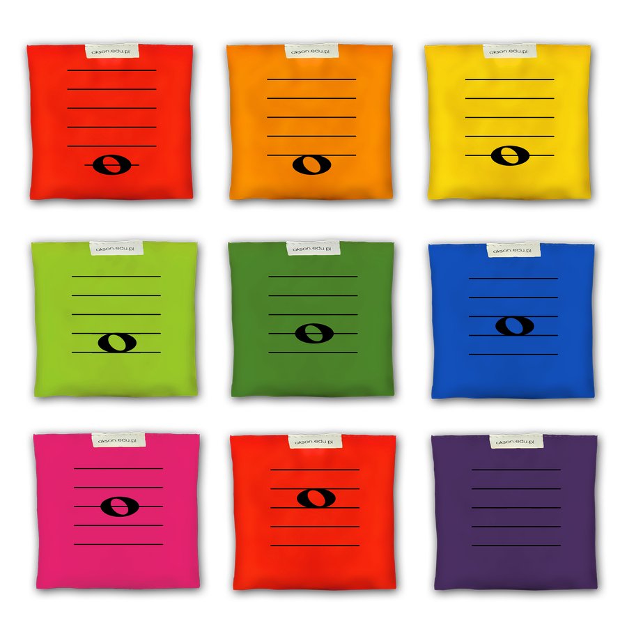 Centrum Akson Woreczki gimnastyczne, nutki na pięciolinii