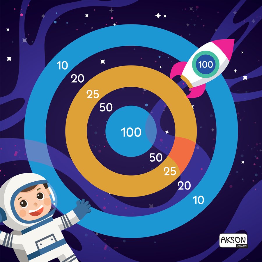 Mata Animacyjna Gra TARCZA rzut do celu 100 cm