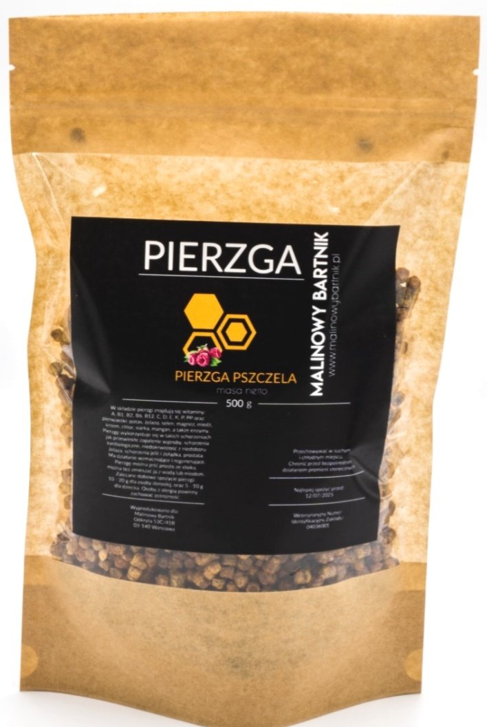 Pierzga Pszczela 500 g Malinowy Bartnik