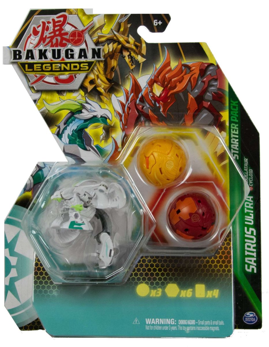 Bakugan Legends Zestaw startowy Sairus Ultra 3 figurki + karty