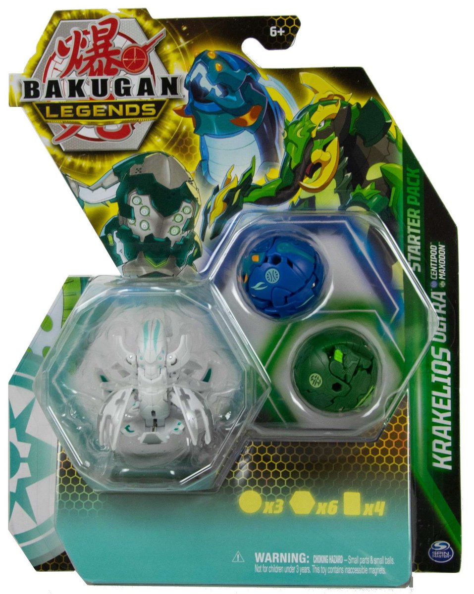Bakugan Legends Zestaw startowy Krakelios Ultra 3 figurki + karty