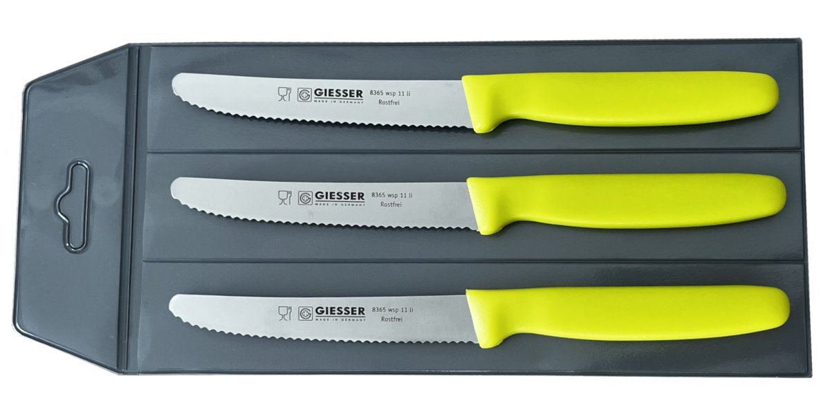 Giesser zestaw 3 noży 8365 limon 11cm