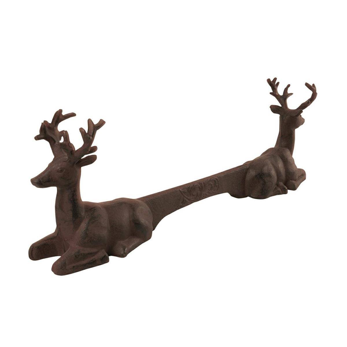 Esschert Design lh90 na buty skrobak jelenie na skrobak, żeliwo, brązowa, 42,4 x 8,2 x 14,4 cm LH90