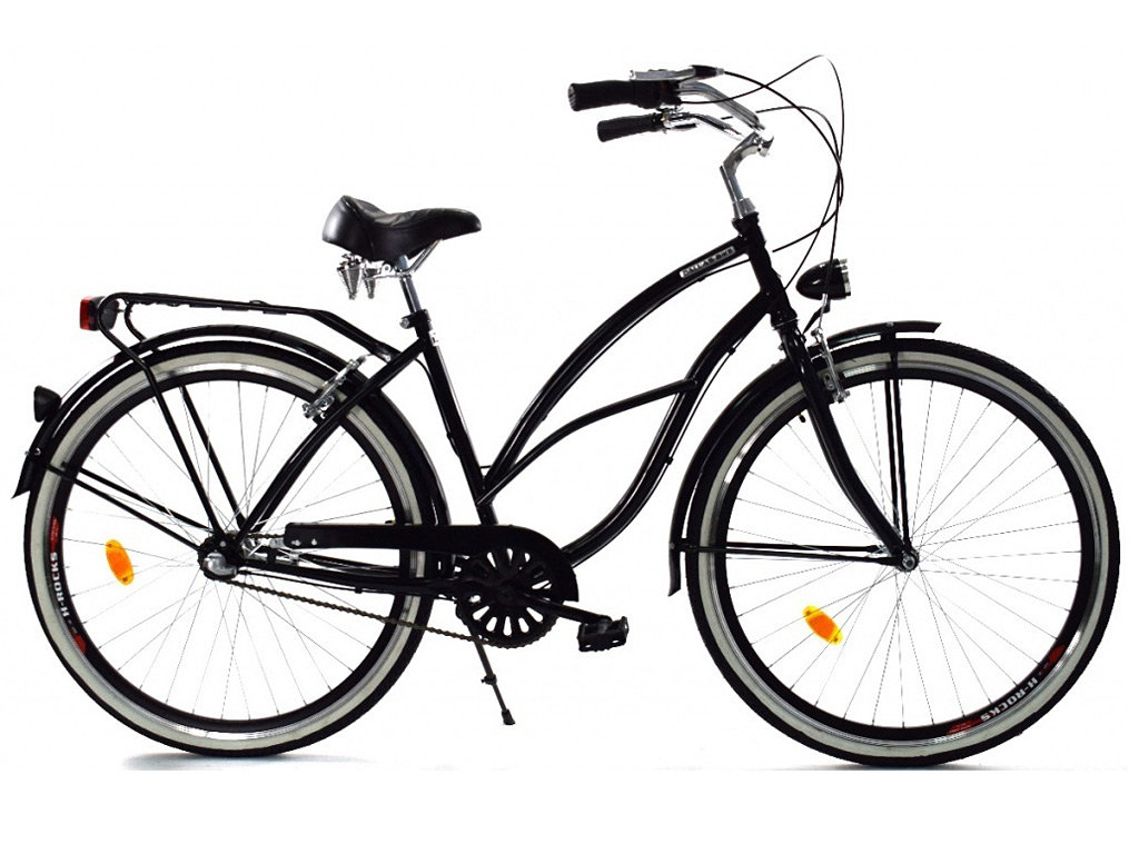 Dallas Bike Cruiser 3spd Alu 28 cali Damski Czarny