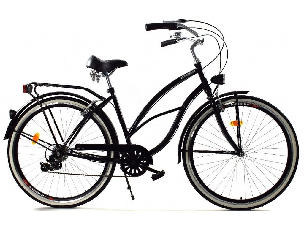 Dallas Bike Cruiser 7Spd Alu 28 cali Damski Czarny