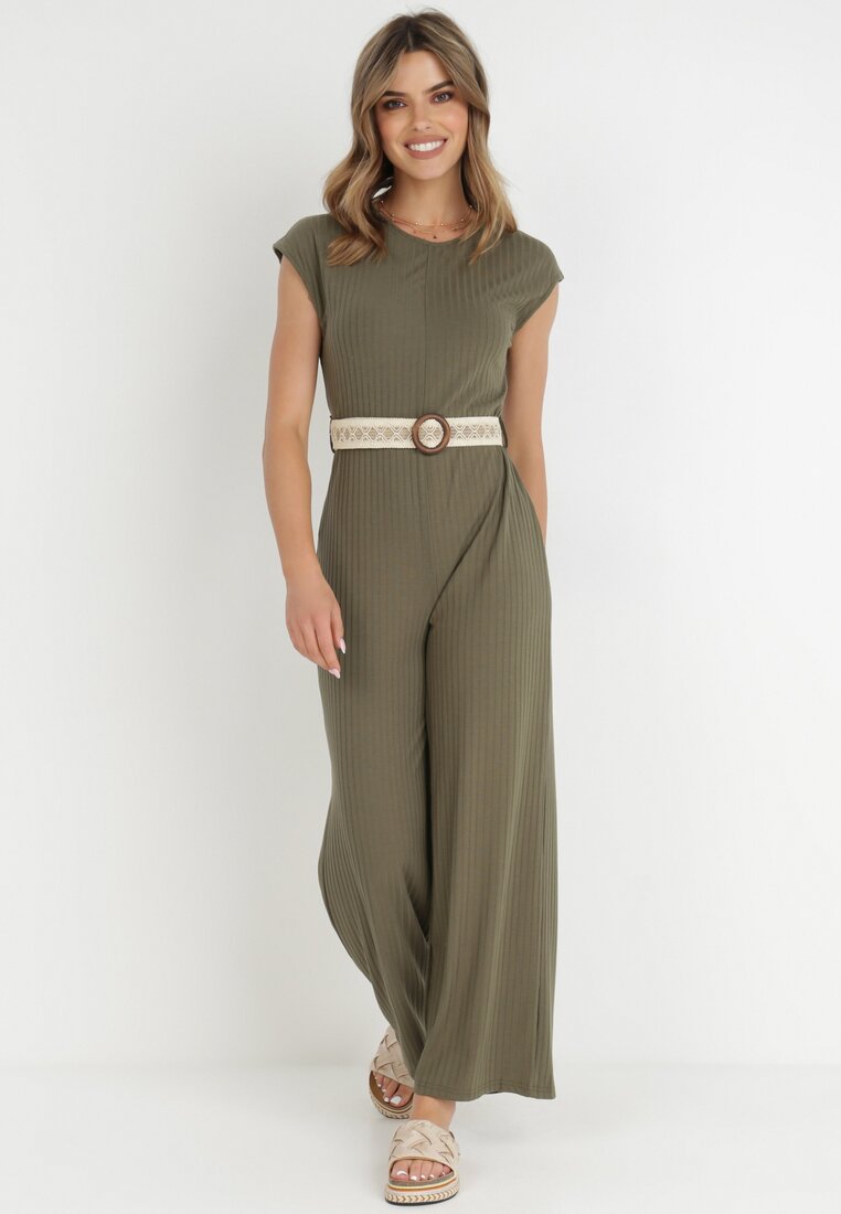 Ciemnozielony Kombinezon z Paskiem Thalaera