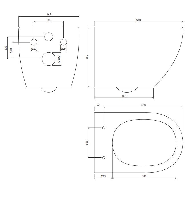 Omnires Ottawa Comfort toaleta WC bez kołnierza 54x37 cm + deska wolnoopadająca biała OTTAWACMWBP - odbiór osobisty: Kraków, Warszawa