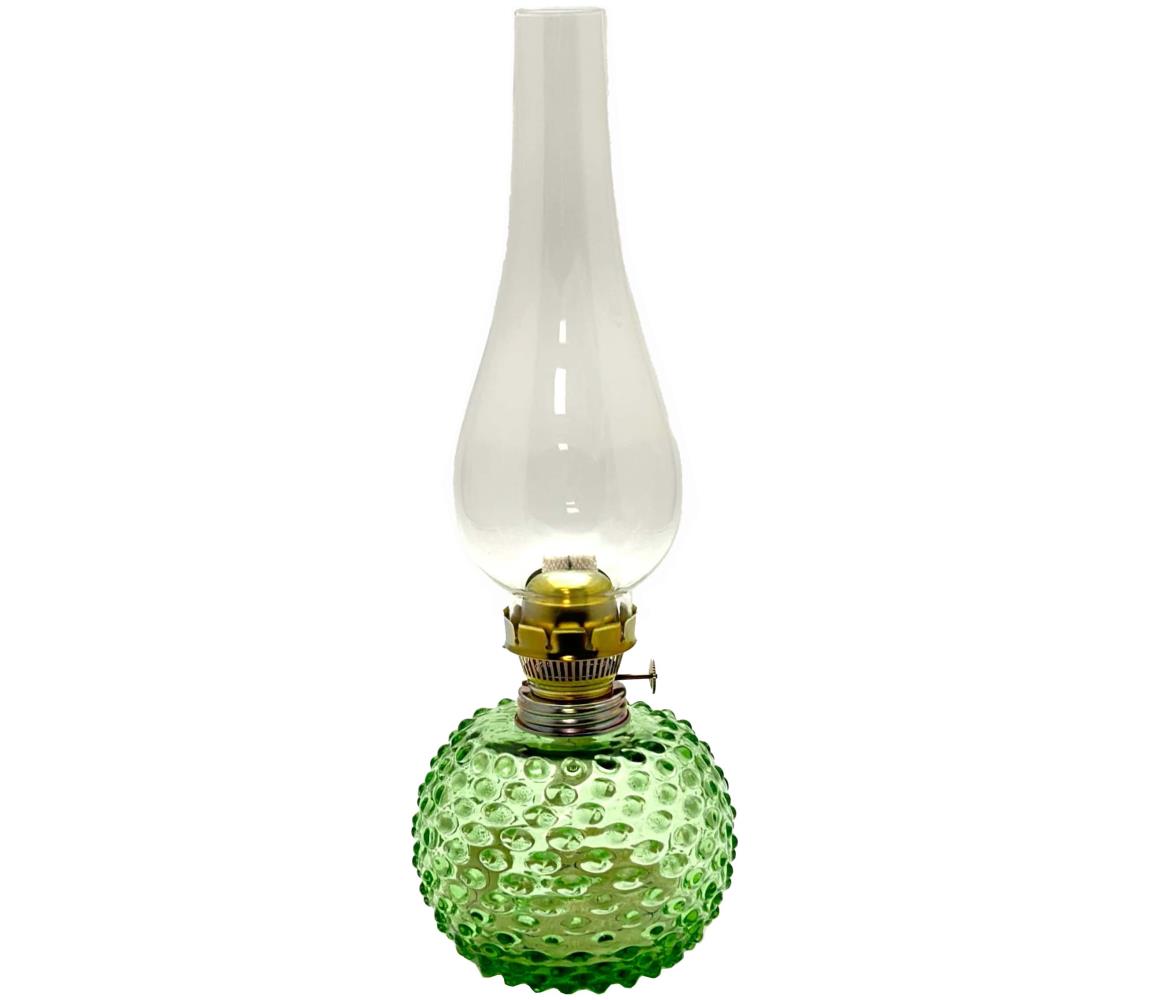 Lampa naftowa EMA 38 cm jasnozielona