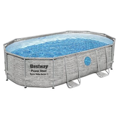 Basen ogrodowy stelażowy, Bestway 56946N, zestaw 11w1, 488x305x107 cm