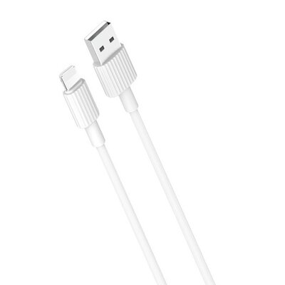 Xo kabel NB156 Usb - Lightning 1,0 m 2,4A biały